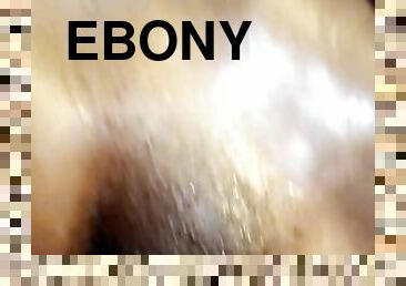 wet ebony freshly waxed