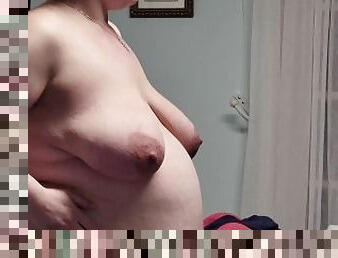 cul, gros-nichons, énorme, enceintes, amateur, milf, maman, belle-femme-ronde, joufflue, naturel