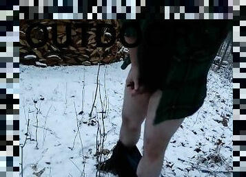 masturbation, en-plein-air, public, amateur, ejaculation-sur-le-corps, gay, joufflue, solo