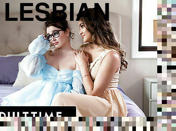 ADULT TIME - Cute teens 18+ Leana Lovings &amp; Gizelle Blanco Skip Prom For PASSIONATE LESBIAN SEX!