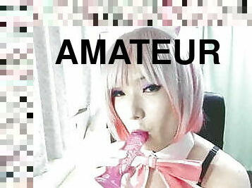 transsexual, amador, chupanços, brinquedo, japonesa, jovem18, webcam, tetas-pequenas