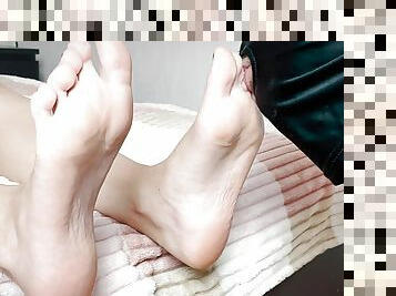 Foot slave licking feet female domination