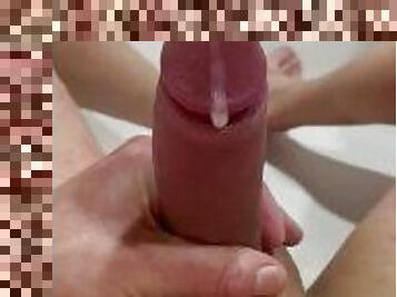 masturbation, amateur, énorme-bite, ados, branlette, ejaculation, sperme, solo, tchèque, réalité