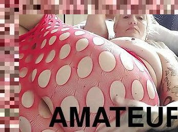 gros-nichons, masturbation, orgasme, chatte-pussy, femme, amateur, mature, milf, maison, maman