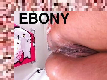 pussy, ebony, svart, fantasi, rumpe-butt, far, femdom