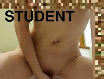 Sexy Student Before Lessons Decided To Fuck With a Big Dick