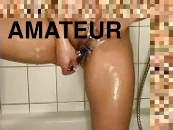 Shave my pussy in the shower