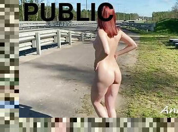 masturbation, public, chatte-pussy, amateur, maison, rousse, décapage, parfait, clignotant