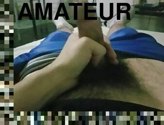 Male masturbation, asmr, I make large cumshot while thinking about your body