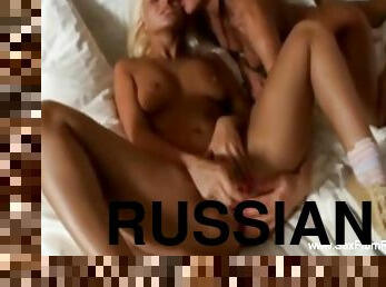 gros-nichons, russe, lesbienne, milf, ados, jouet, blonde, sœur, brunette