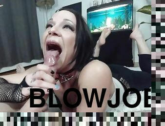 POV Blowjob wearing a Bow Tie Huge Cumshot featuring Sexynurse4u
