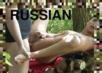 Gorgeous Russian Teen Having Anal Sex With A Stranger Outdoor