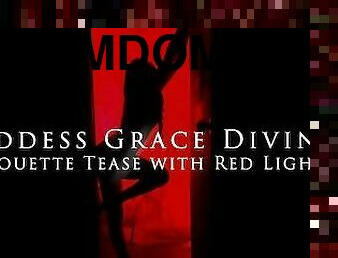 Silhouette Tease with Red Light - Goddess Grace Divine