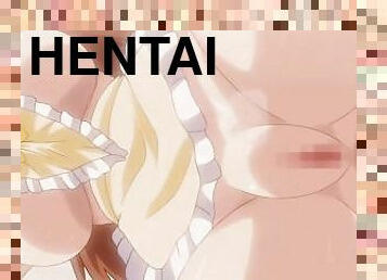 orgia, anal, penetração-de-braço, fudendo, anime, hentai, ninfo