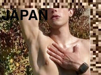 amador, gay, japonesa, europeia, euro, engraçado, fetiche, sozinho, musculado, provocando