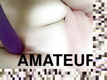 cul, masturbation, chatte-pussy, amateur, jouet, belle-femme-ronde, rousse, serrée, minuscule