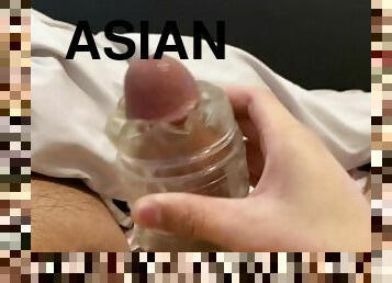 asian teen cums from fleshlight