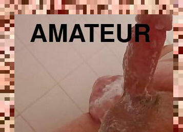 Playing with my hard cock in the shower! ????????