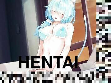 masturbação, amador, anime, hentai, sozinho