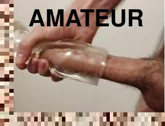 masturbation, amateur, ejaculation-sur-le-corps, énorme-bite, jouet, française, ejaculation, solo, bite