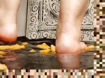 Foot fetish and food