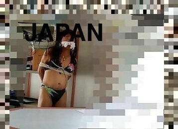 pančuchy, gejské, japonské, bdsm, sólo, bikini, zväzovanie