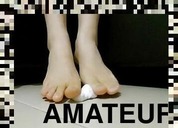 amateur, pieds, fétiche