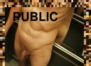 público, perfeito, musculado, pénis