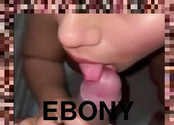 Cumdumpster Ebony Slut POV Video