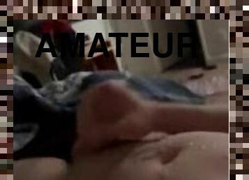 Solo masturbation cum session