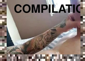 papa, masturbation, ejaculation-sur-le-corps, énorme-bite, interracial, gay, branlette, compilation, solo, pappounet