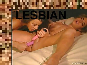Horny ladies have a lesbian scene in vintage clip