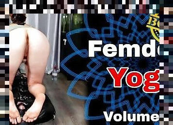 Femdom Facesitting Yoga - Using my Slave as a Mat! Bondage BDSM Real Homemade Amateur Couple Sub