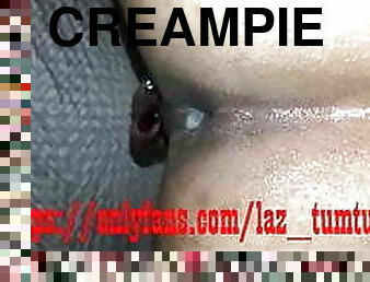 shemale, anál, creampie, pov