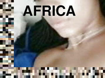preto, webcam, africano