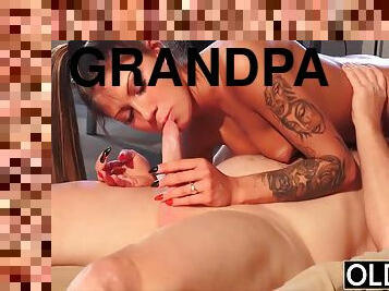 Grandpa Fucks Teen Date He Met Online