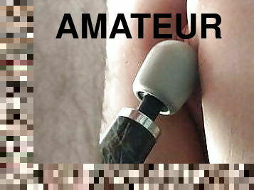 cuatro-patas, enorme, masturbación, orgasmo, coño-pussy, amateur, juguete, follando-fucking, vaqueros