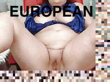 كبيرة-الثدي, أوروبية, يورو