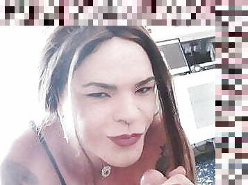 teta-grande, transsexual, amador, chupanços, casal, italiana