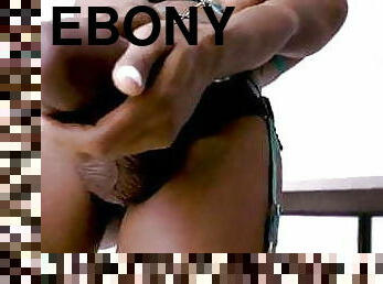Amazing Ebony Femdom Strapon and Fisting