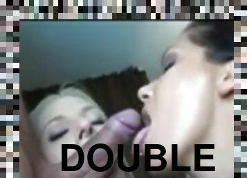 POV double blowjob from 2 women with different angles