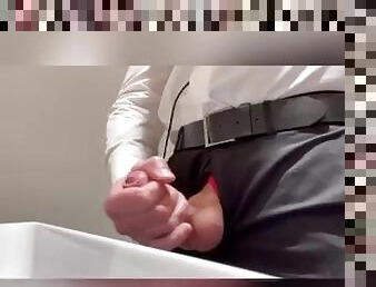 énorme, masturbation, bureau-office, public, amateur, ejaculation-sur-le-corps, gay, branlette, ejaculation, toilette