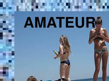 culi, tettone, allaperto, pubblici, amatoriali, giovanissime, videocamera, spiaggia, voyeur, bionde