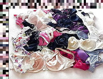 masturbarsi, video-casalinghi, serie, masturbazione, sperma, biancheria-intima, nylon, reggiseni