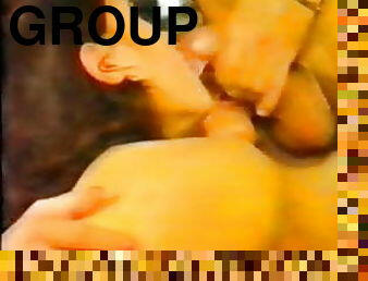 fête, vintage, sexe-de-groupe, rétro, européenne, pute, euro