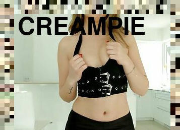 Tiffany Tatum gets her holes filled up with jizz of creampie by All Internal