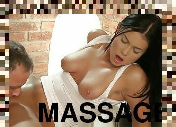 Massage Rooms Beautiful young girls get tight holes filled