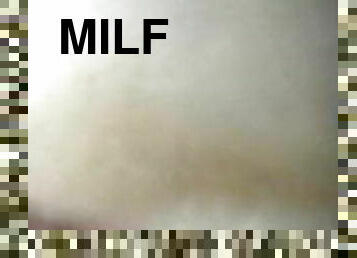 Milf gets creampied doggy style