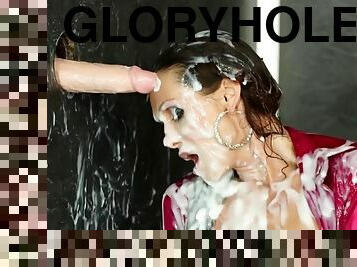 strumpfhosen, babe, strümpfe, gloryhole