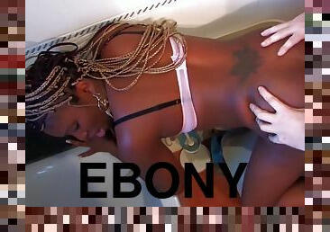 Hot Ebony fucked in the bathroom - Kemaco Studio